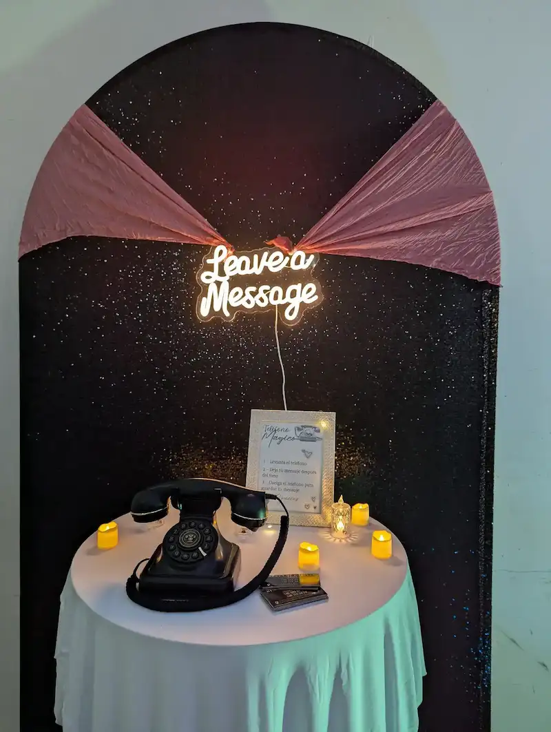 Teléfono mágico para eventos